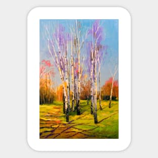 Spring birch Sticker